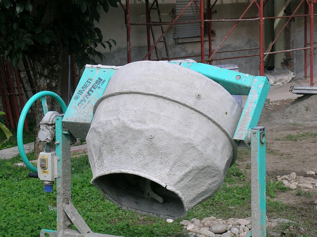 bétonnière pour préparer du béton