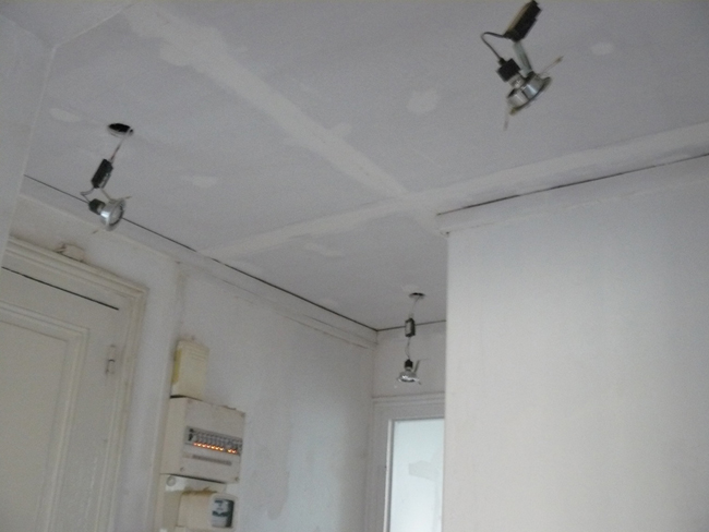 plafond en plaques de plâtre